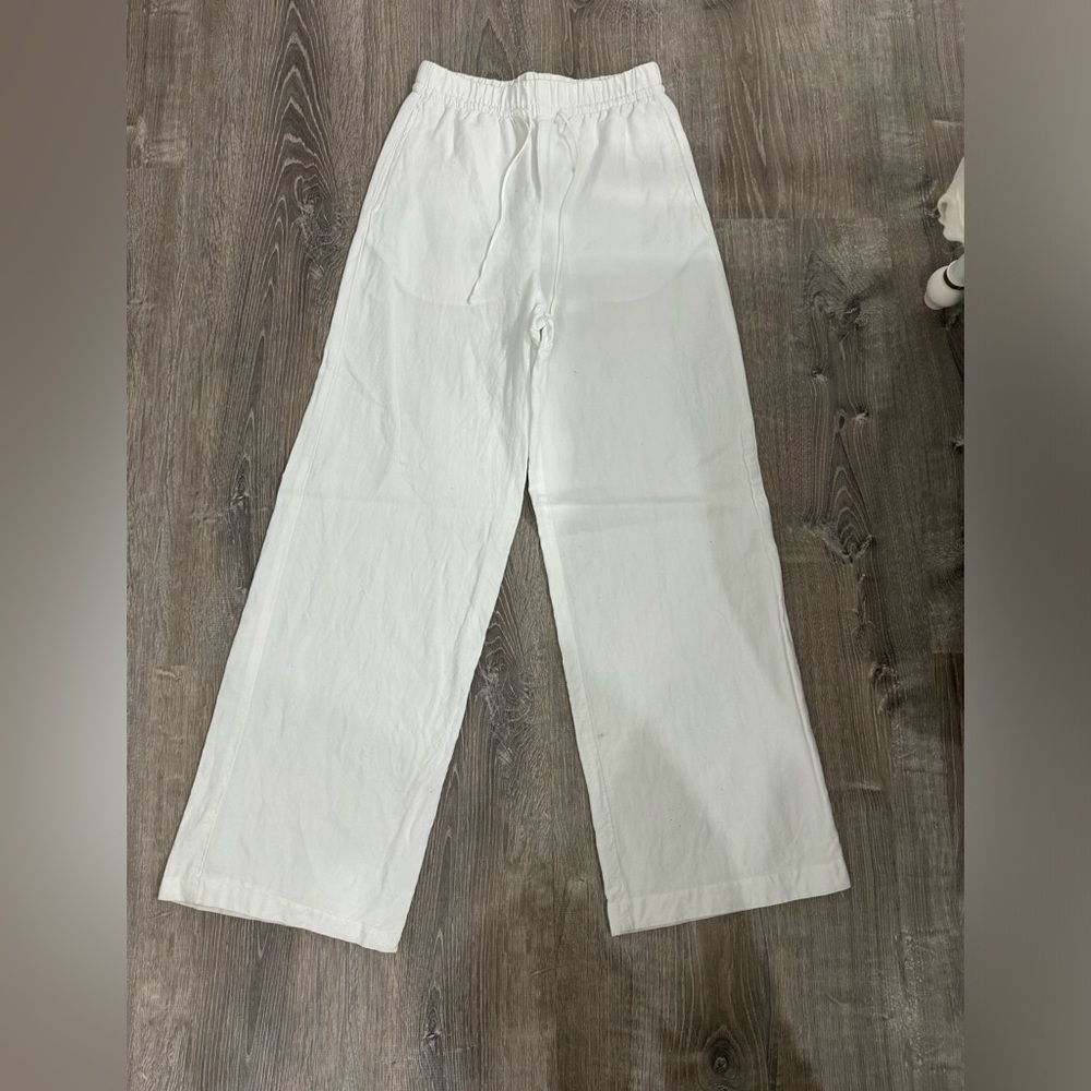H&M White loose pants